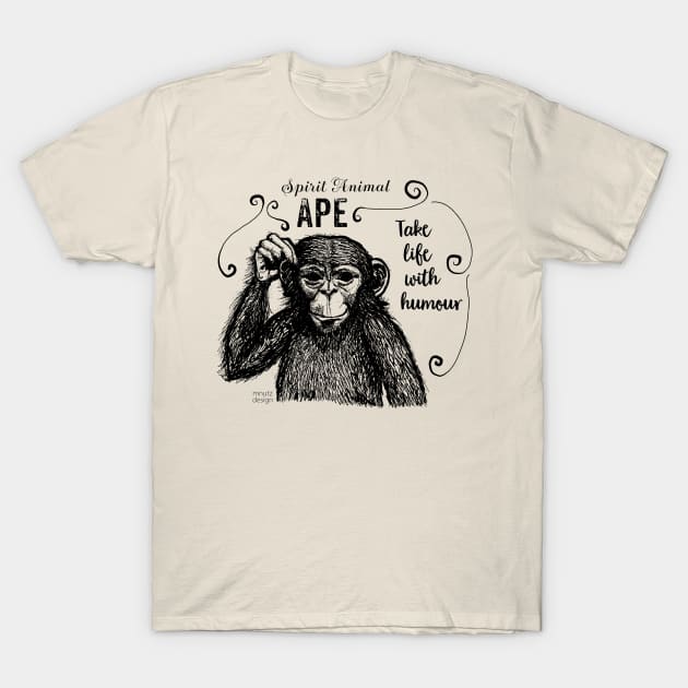 Spirit Animal - Monkey T-Shirt by mnutz